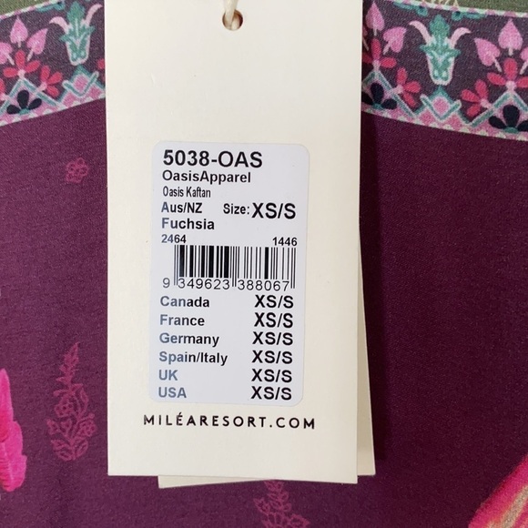 Milea by Seafolly Oasis Kaftan extra small NWT - Picture 3 of 6